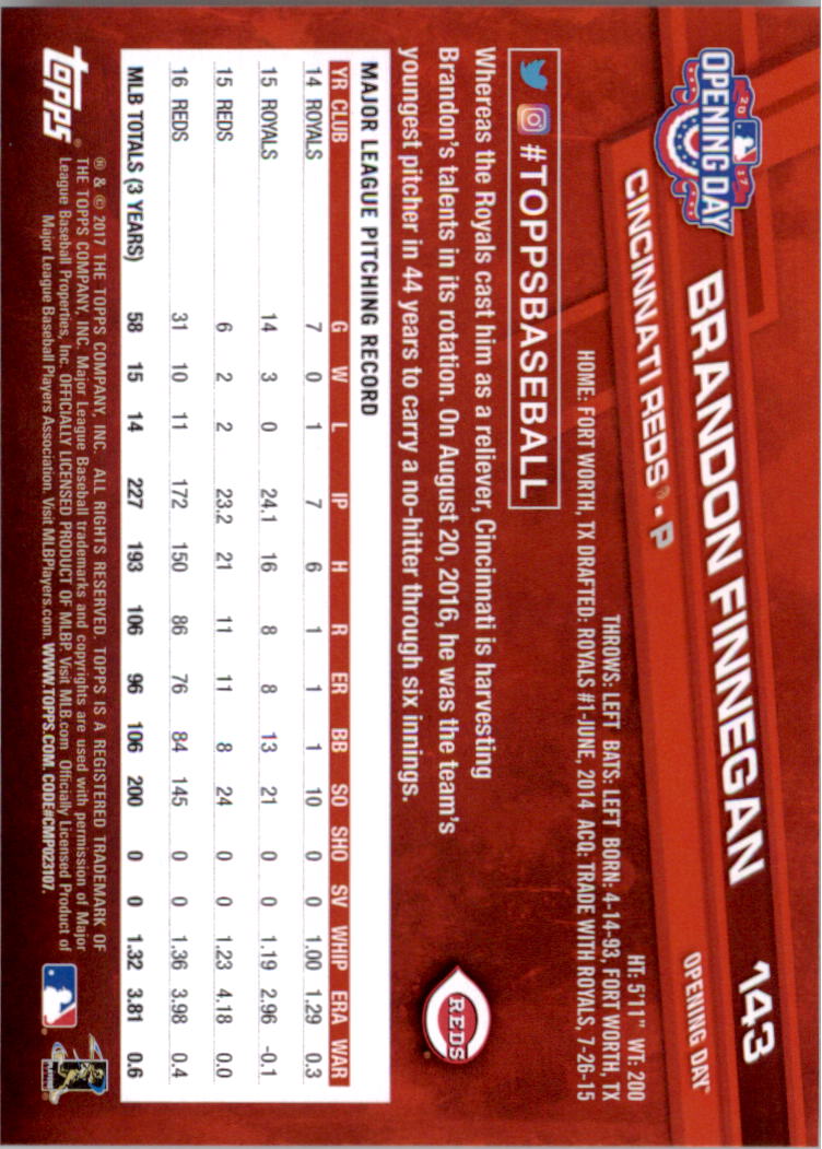A3120- 2017 Topps Opening Day BB Card #s 1-200 -You Pick- 15+ FREE US SHIP - Picture 283 of 390