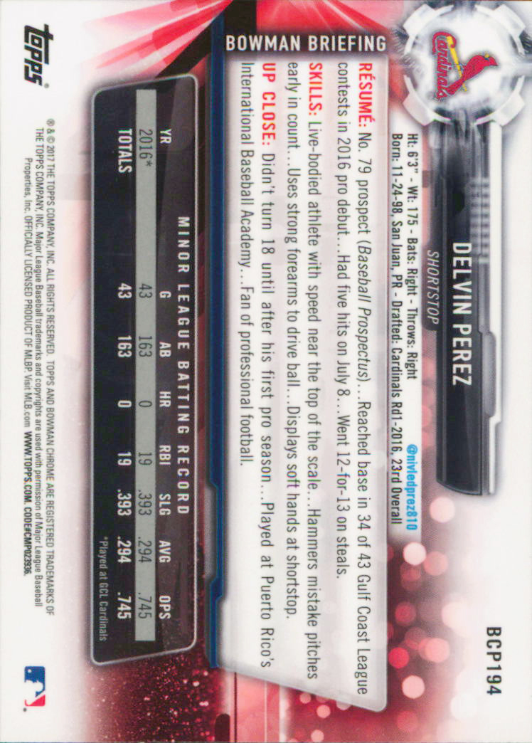 A7471- 2017 Bowman Chrome Prospects BB # S 1-250 -du Pick- 15 + Gratis US Schiff - Bild 252 von 271