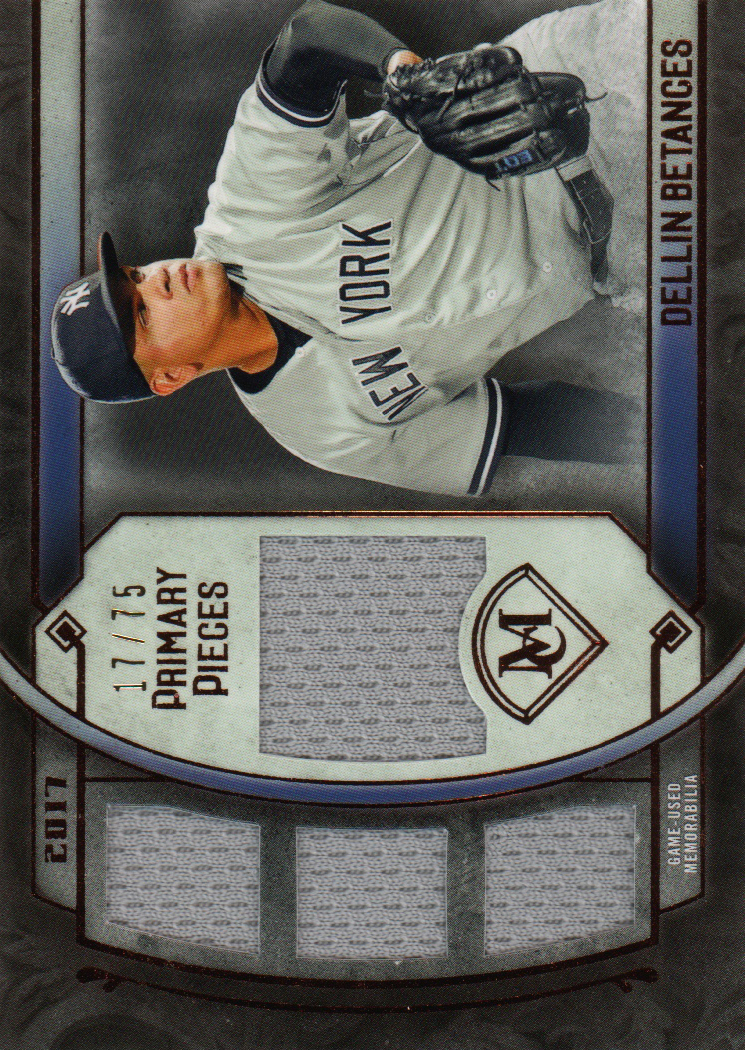 2017 Topps Museum Collection Primary Pieces Quad Relics Copper #SPRDB Dellin Betances