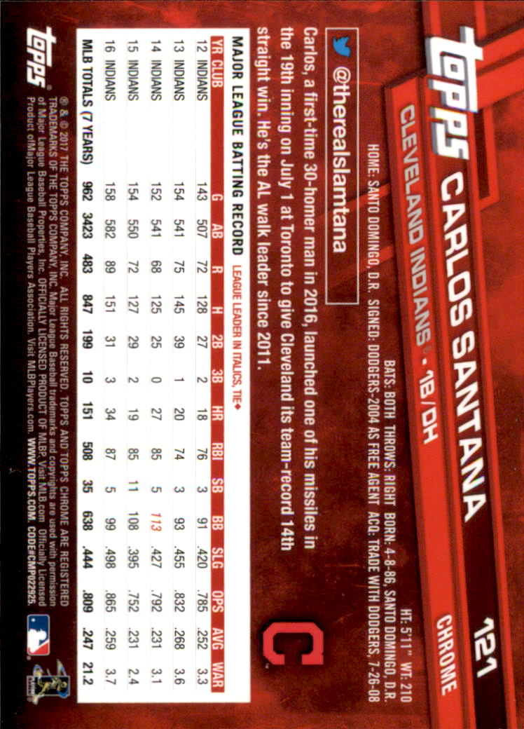 B4700- 2017 Topps Chrome BB Card #s 1-200 +Rookies -You Pick- 15+ FREE US SHIP - Picture 163 of 274