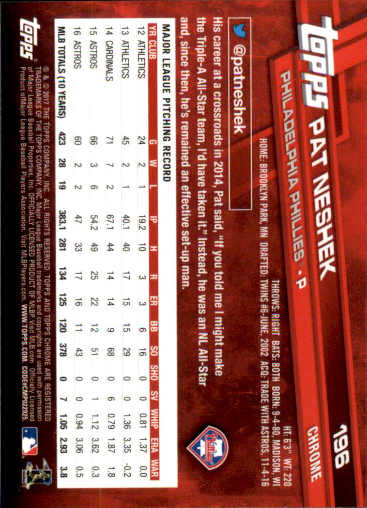 B4700- 2017 Topps Chrome BB Card #s 1-200 +Rookies -You Pick- 15+ FREE US SHIP - Picture 266 of 274