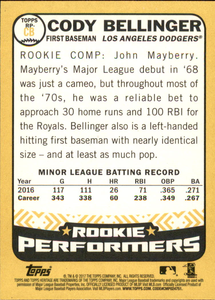 2017 Topps Heritage Baseball "Insert and Parallel" Cards - Picture 33 of 43