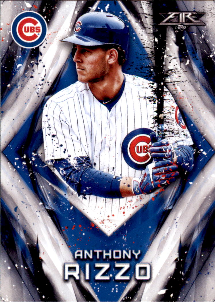 2017 Topps Fire #124 Anthony Rizzo