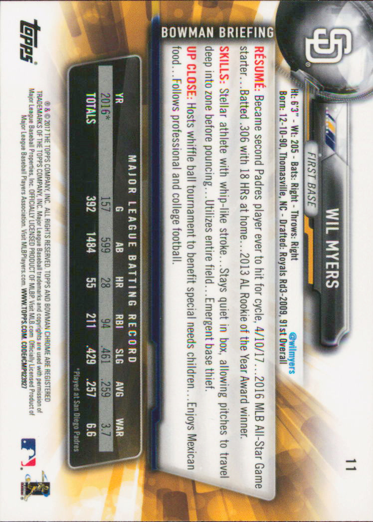 B2998- 2017 Bowman Chrome BB Karten 1-100 + Einsätze -du Pick- 15 + Gratis US - Bild 21 von 114