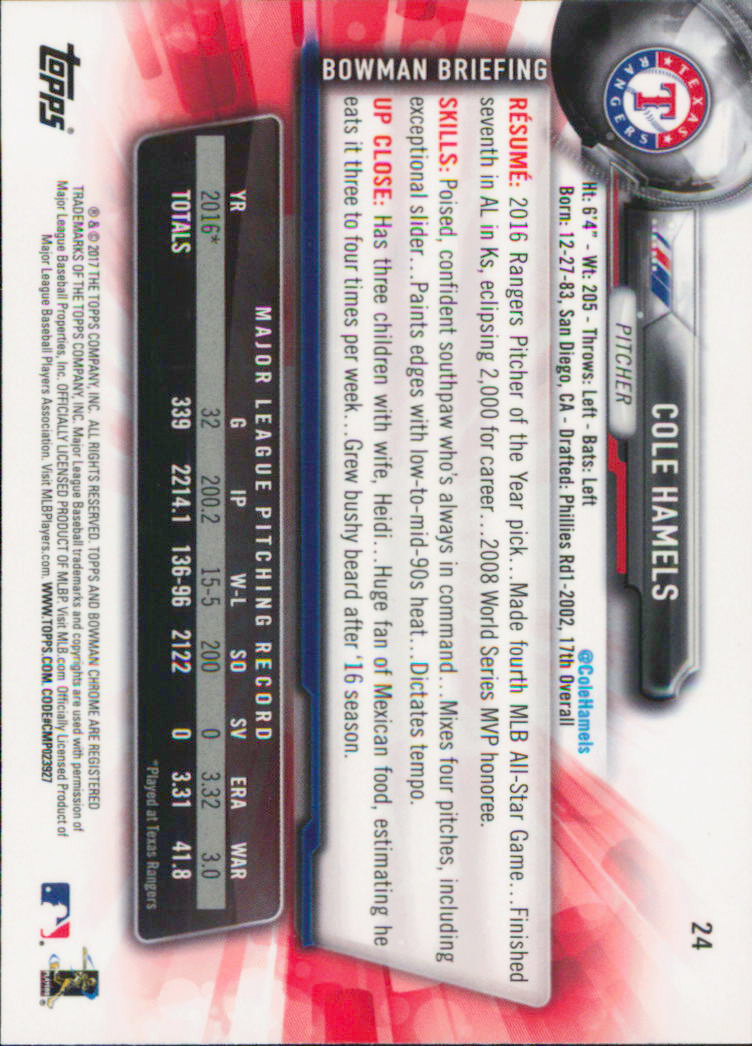 B2998- 2017 Bowman Chrome BB Karten 1-100 + Einsätze -du Pick- 15 + Gratis US - Bild 37 von 114