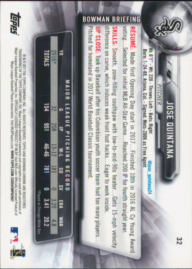 B2998- 2017 Bowman Chrome BB Karten 1-100 + Einsätze -du Pick- 15 + Gratis US - Bild 43 von 114