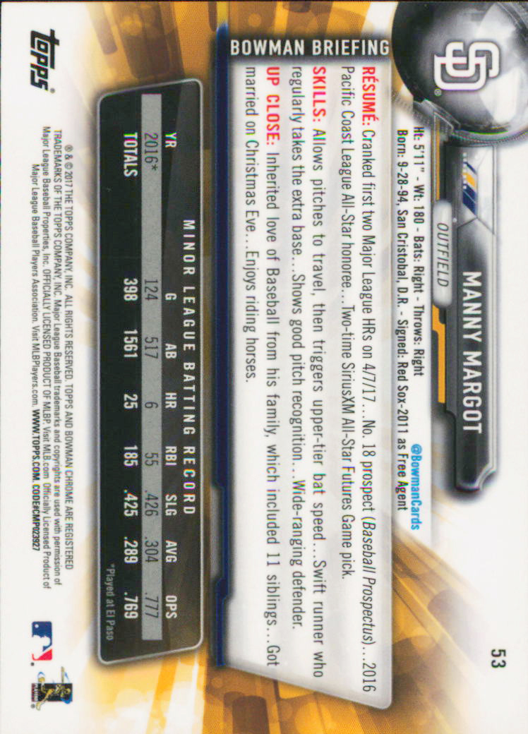 B2998- 2017 Bowman Chrome BB Karten 1-100 + Einsätze -du Pick- 15 + Gratis US - Bild 61 von 114