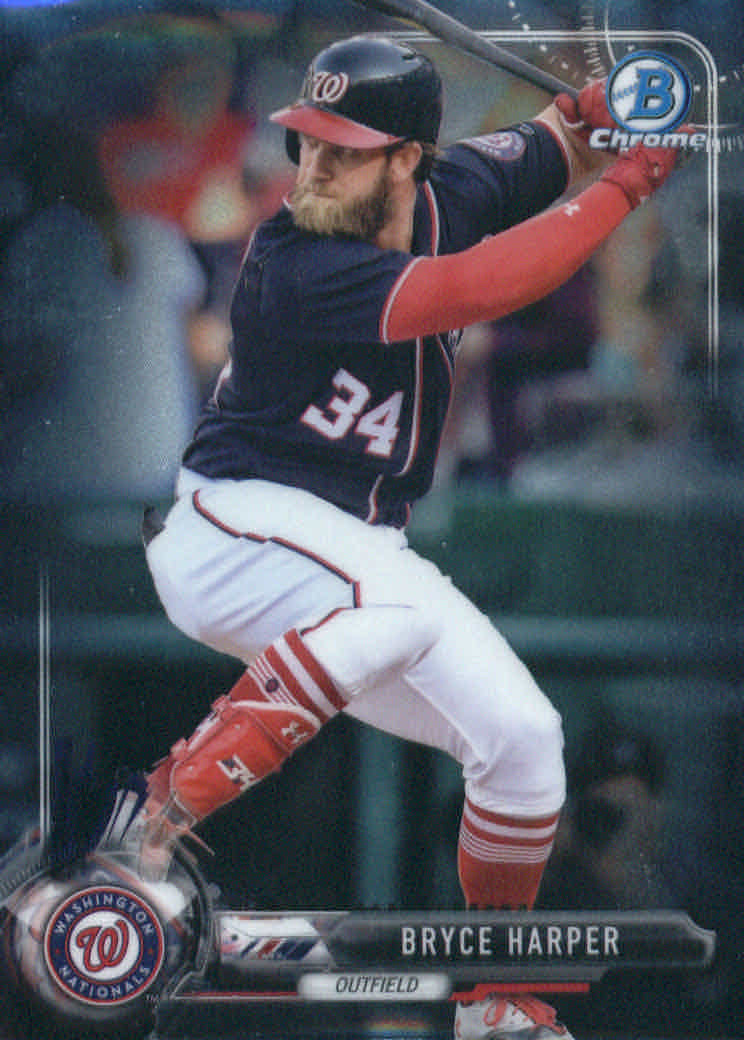 2017 Bowman Chrome #96 Bryce Harper