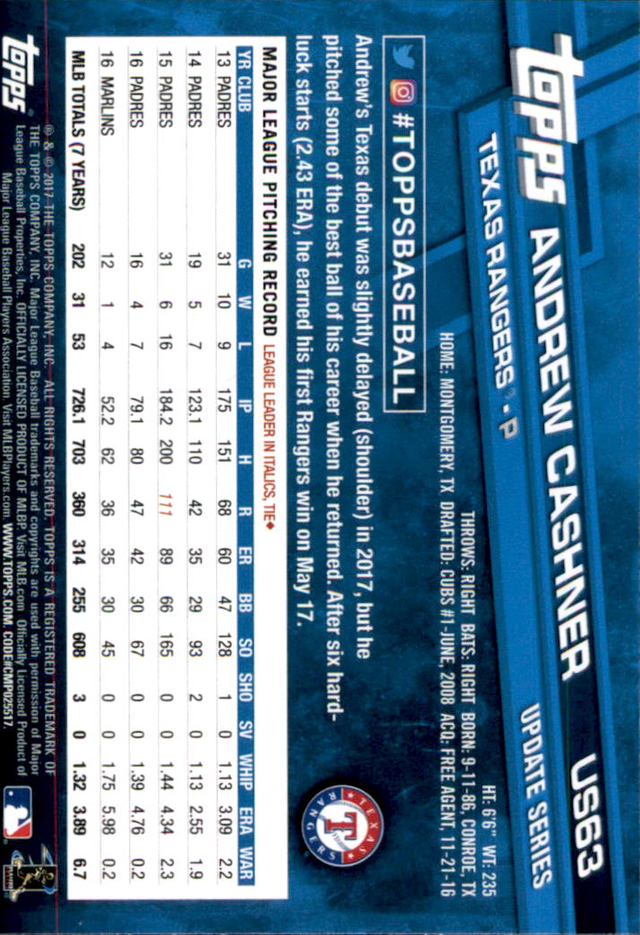 2017 Topps Update Baseball Part 1 - Picture 127 of 440