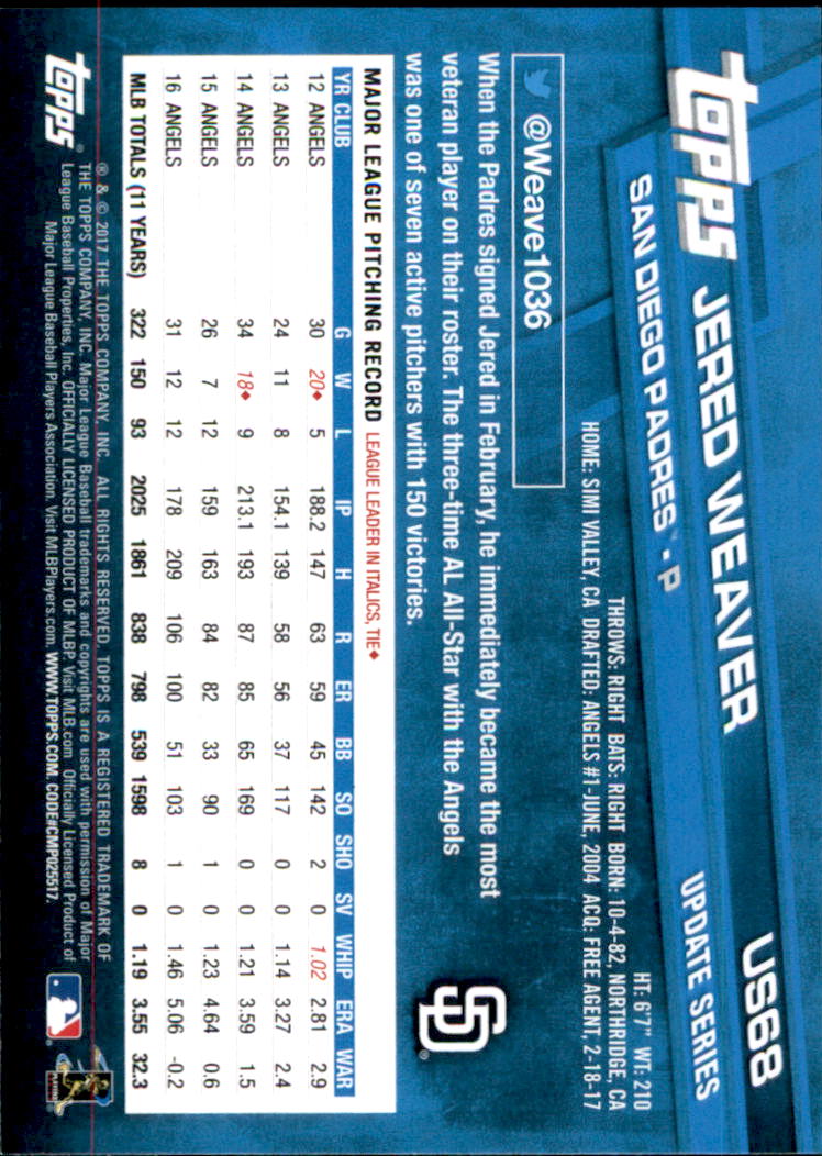 2017 Topps Update Baseball Part 1 - Picture 137 of 440