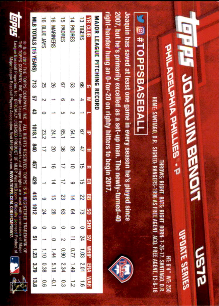 2017 Topps Update Baseball Part 1 - Picture 145 of 440