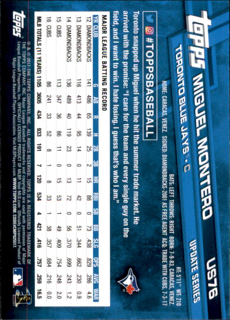 2017 Topps Update Baseball Part 1 - Picture 153 of 440