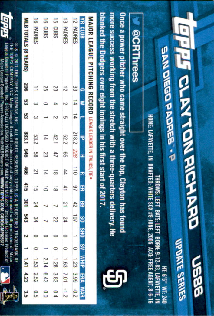 2017 Topps Update Baseball Part 1 - Picture 175 of 440
