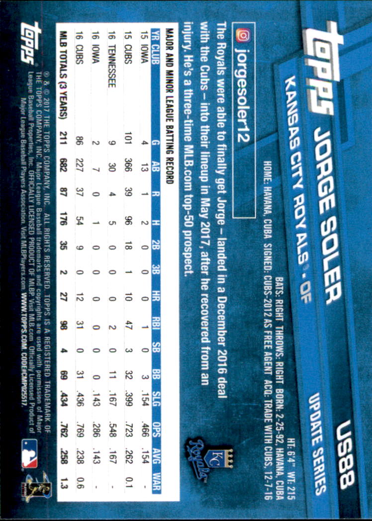 2017 Topps Update Baseball Part 1 - Picture 183 of 440