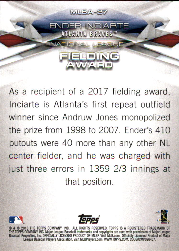 A9572- 2018 Topps Baseball Insert +Parallel Cards3 -You Pick- 15+ FREE US SHIP - Picture 302 of 380
