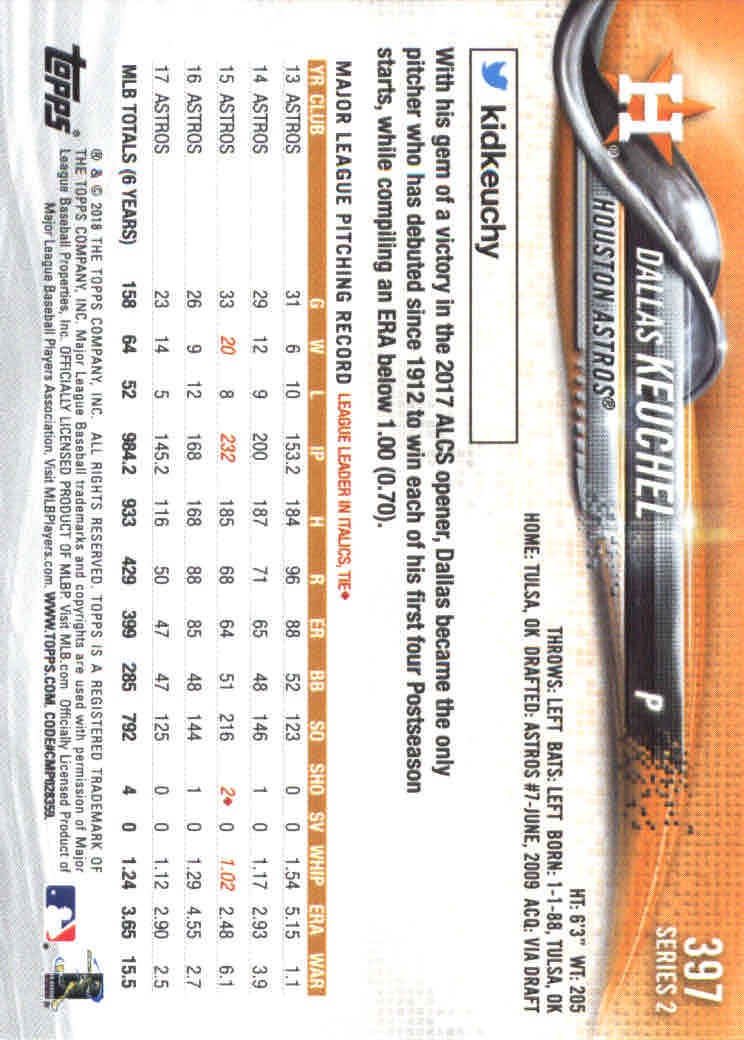 A9572- 2018 Topps Baseball Cards 251-500 +Rookies -You Pick- 15+ FREE US SHIP - Picture 176 of 374