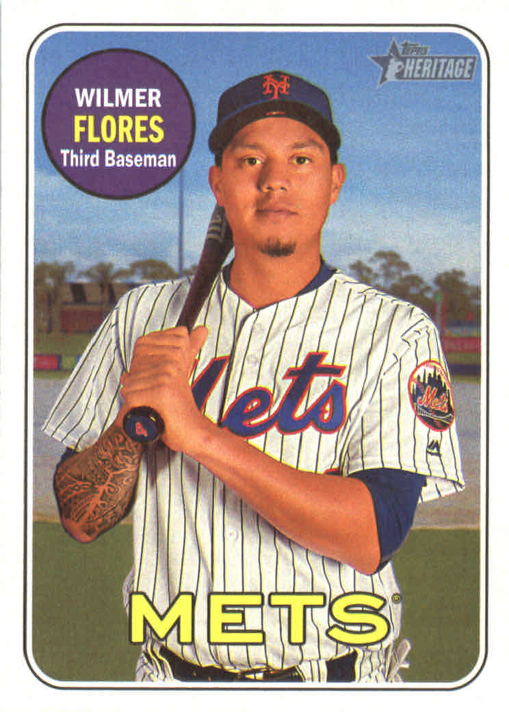 2018 Topps Heritage #19 Wilmer Flores