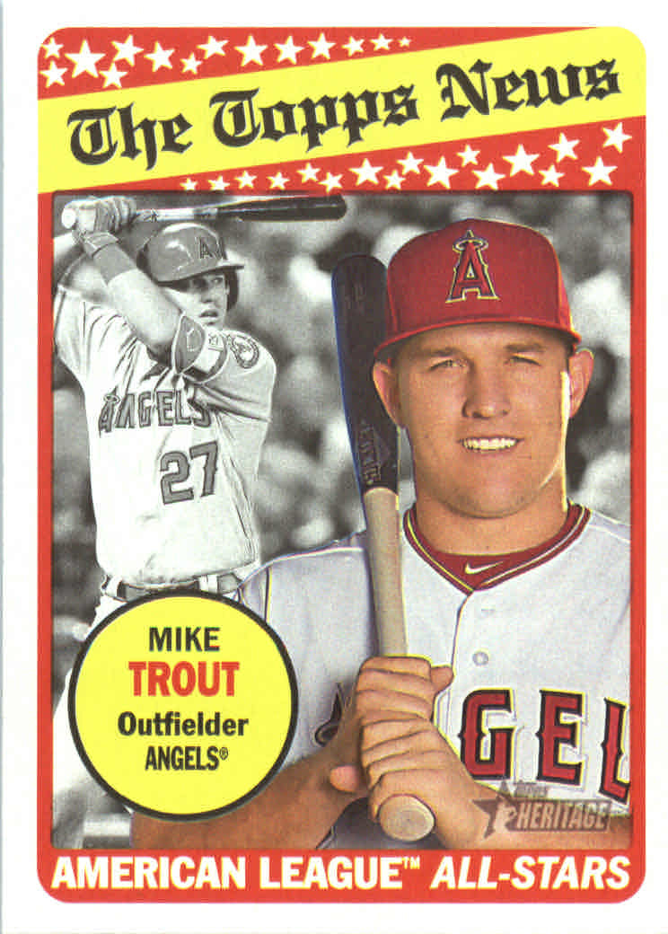 2018 Topps Heritage #47 Mike Trout
