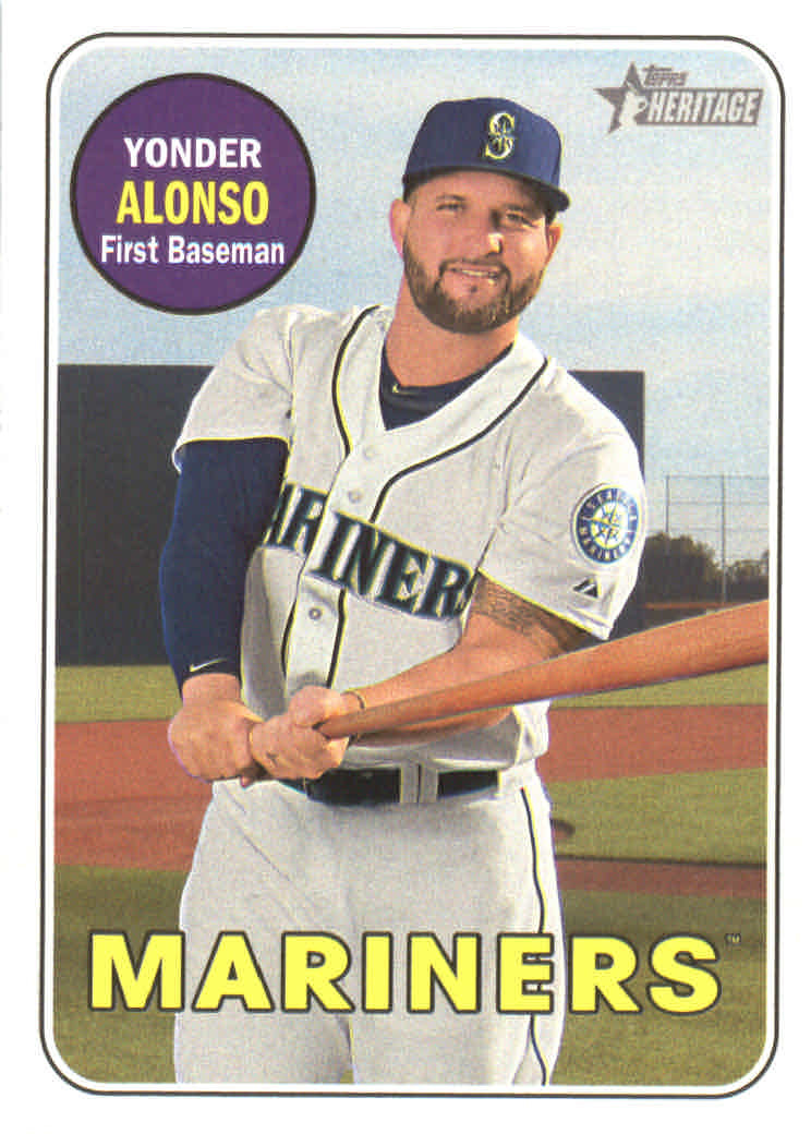 2018 Topps Heritage #82 Yonder Alonso