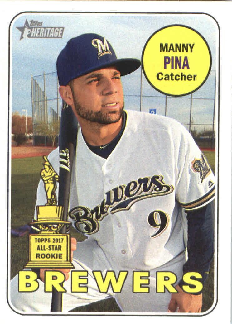 2018 Topps Heritage #344 Manny Pina