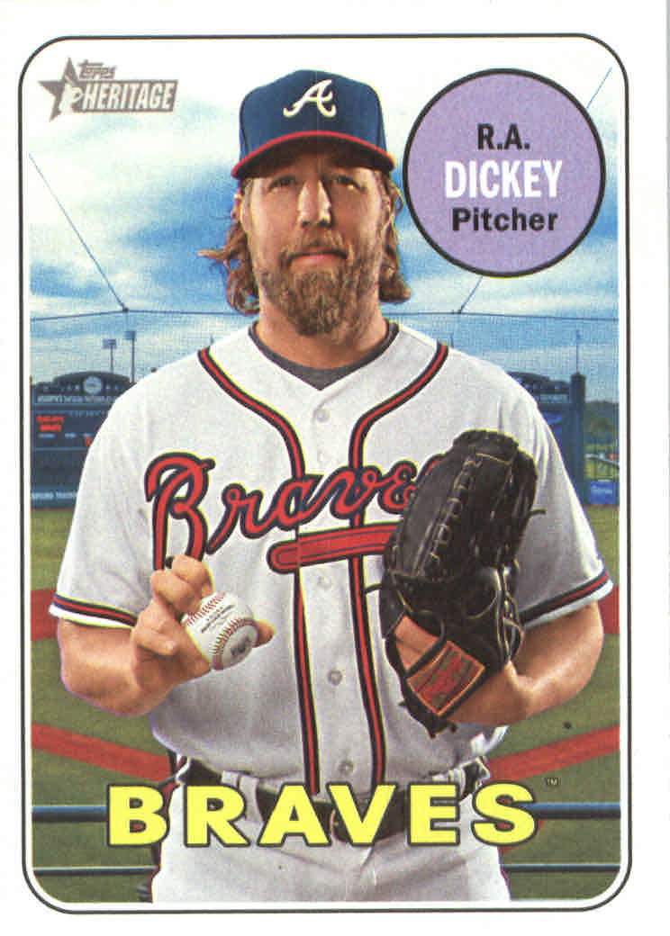 2018 Topps Heritage #477 R.A. Dickey SP