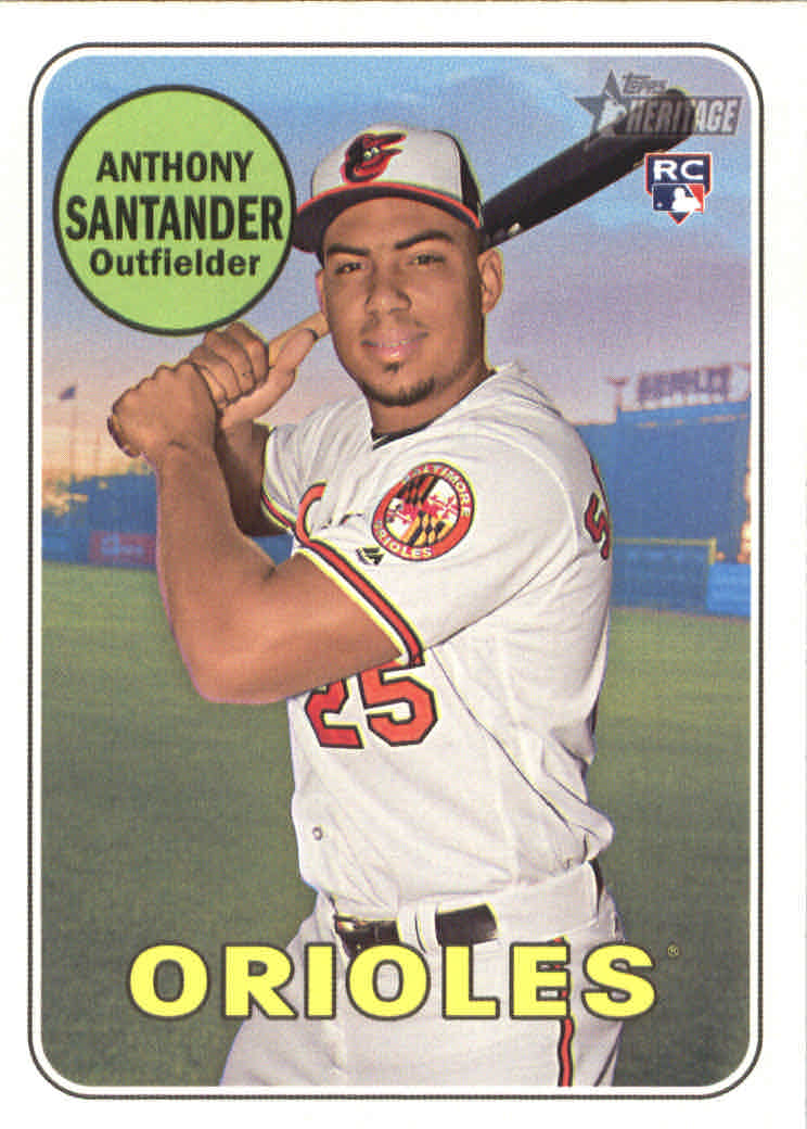 2018 Topps Heritage #640 Anthony Santander RC
