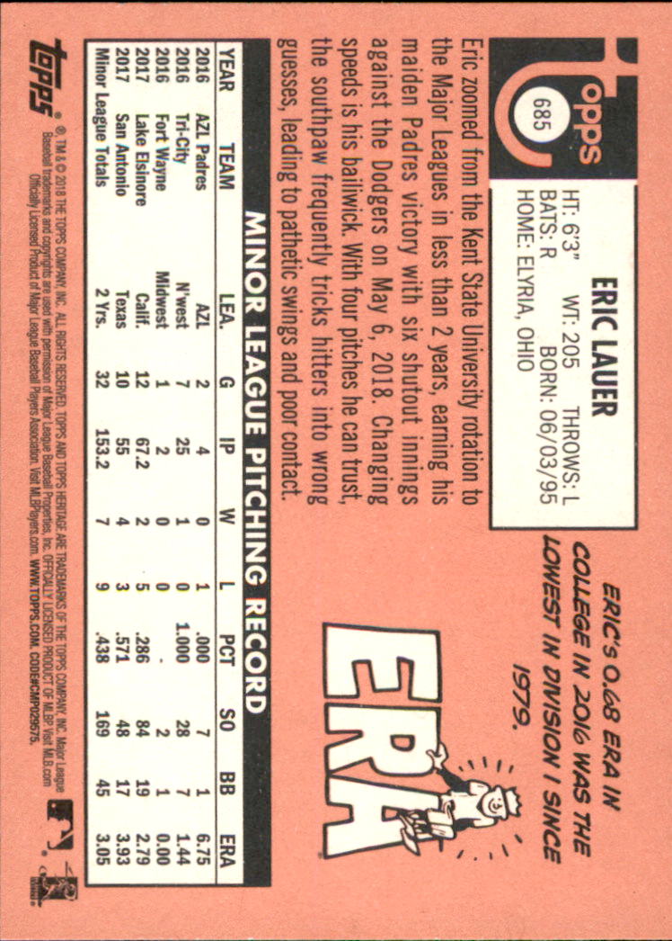 A1558- 2018 Topps Heritage BB #s 527-725 +Inserts -You Pick- 15+ FREE US SHIP - Picture 319 of 359