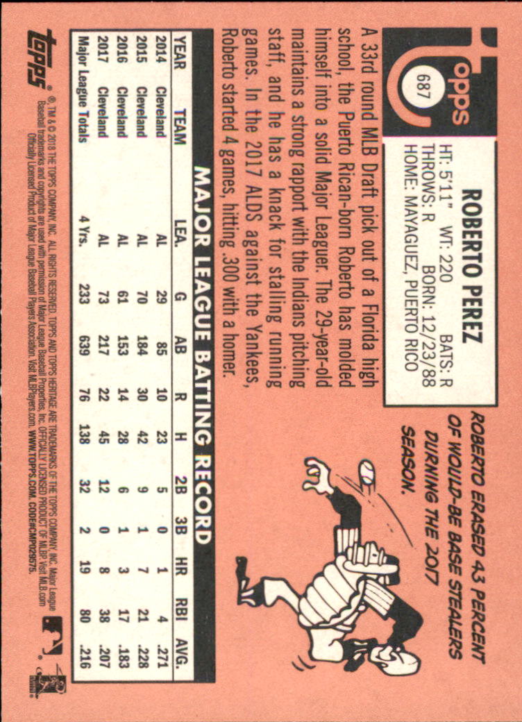 A1558- 2018 Topps Heritage BB #s 527-725 +Inserts -You Pick- 15+ FREE US SHIP - Picture 193 of 359
