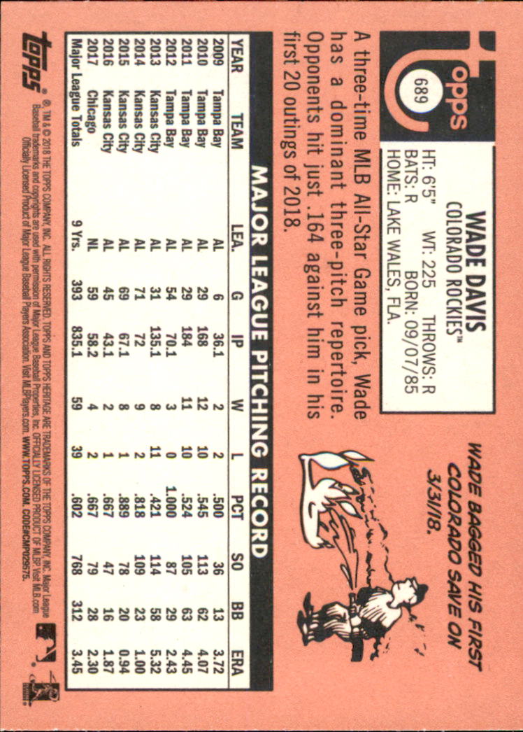 A1558- 2018 Topps Heritage BB #s 527-725 +Inserts -You Pick- 15+ FREE US SHIP - Picture 195 of 359