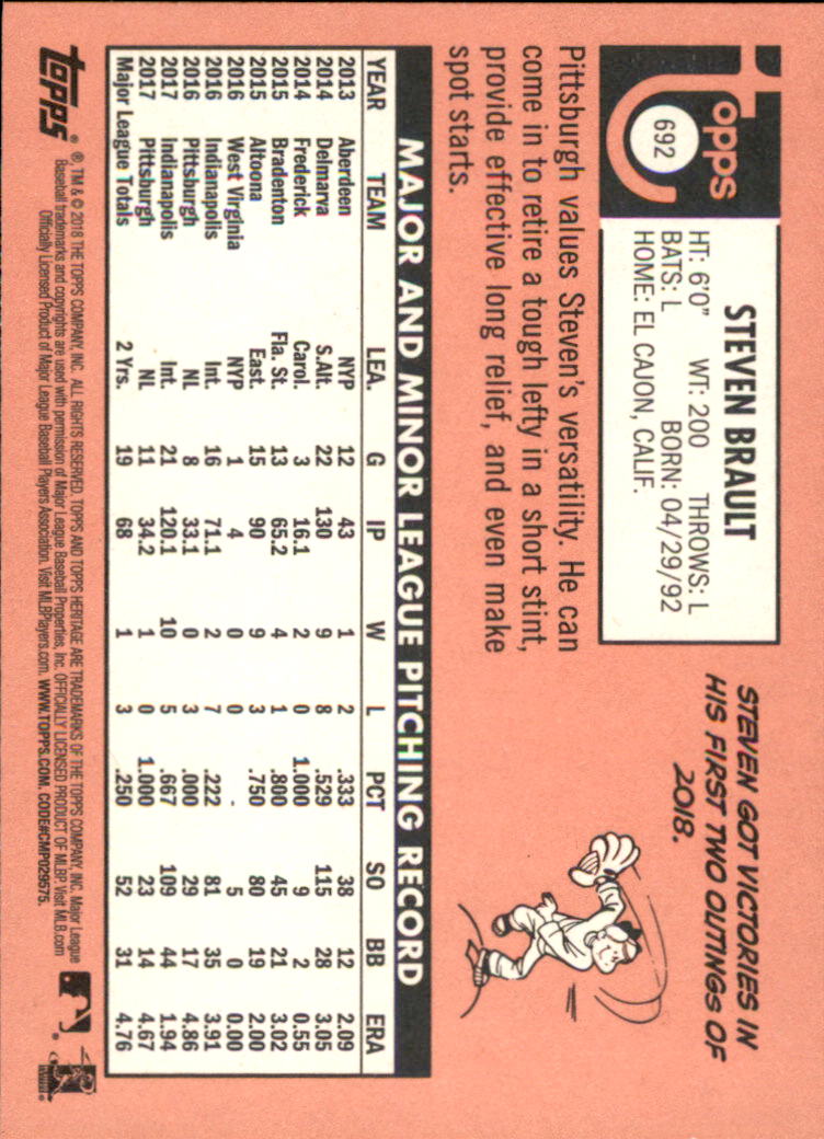 A1558- 2018 Topps Heritage BB #s 527-725 +Inserts -You Pick- 15+ FREE US SHIP - Picture 201 of 359