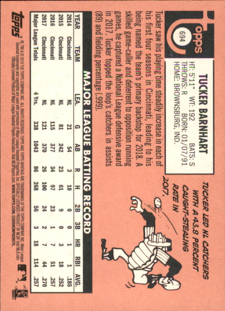 A1558- 2018 Topps Heritage BB #s 527-725 +Inserts -You Pick- 15+ FREE US SHIP - Picture 203 of 359