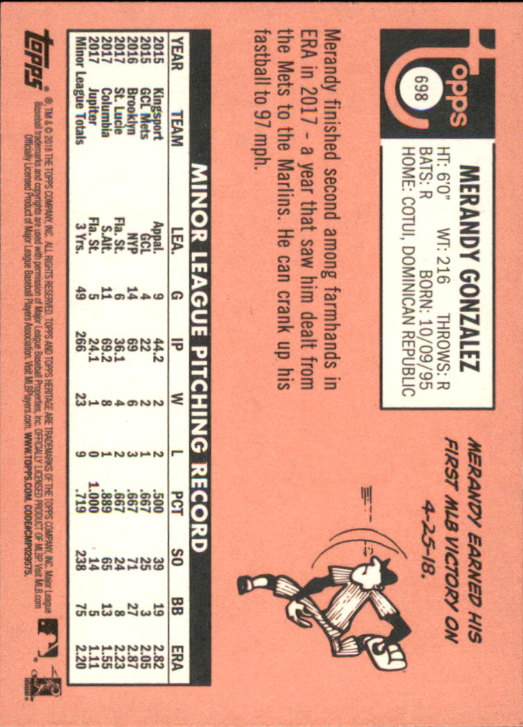 A1558- 2018 Topps Heritage BB #s 527-725 +Inserts -You Pick- 15+ FREE US SHIP - Picture 295 of 359