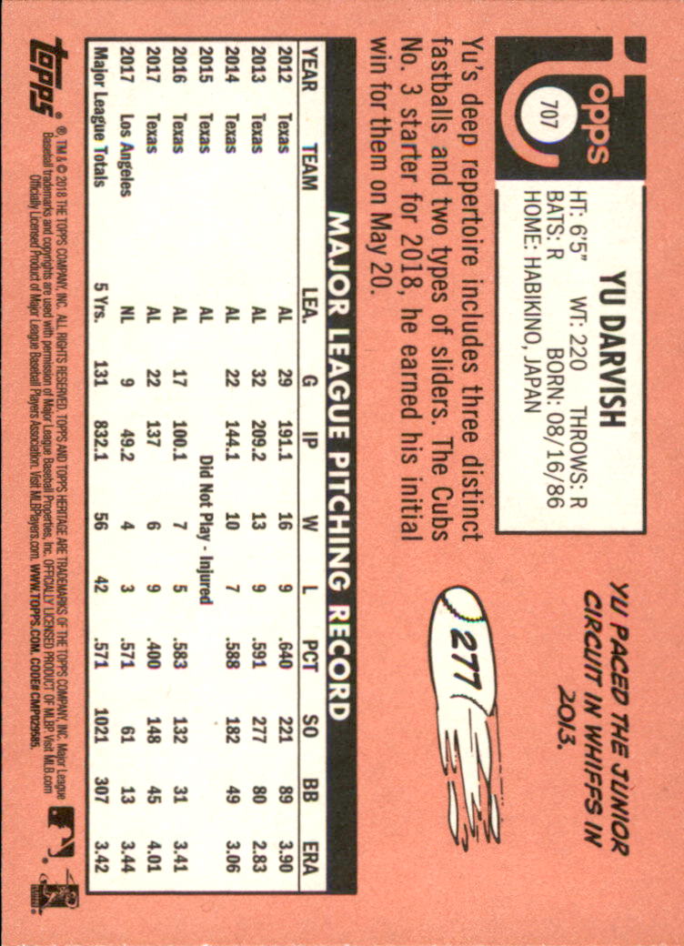 A1558- 2018 Topps Heritage BB #s 527-725 +Inserts -You Pick- 15+ FREE US SHIP - Picture 349 of 359