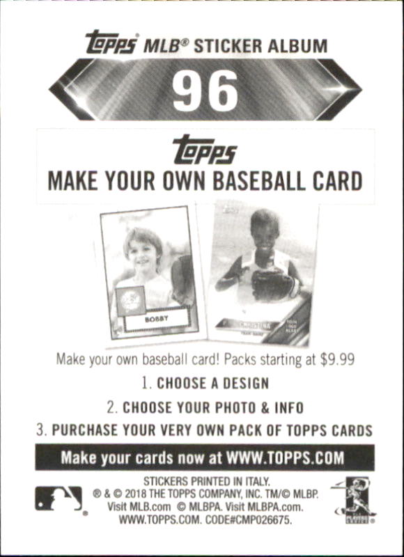 B1374- 2018 Topps Sticker Baseball Karten 1-215 -du Pick- 15 + Gratis US Schiff - Bild 184 von 312