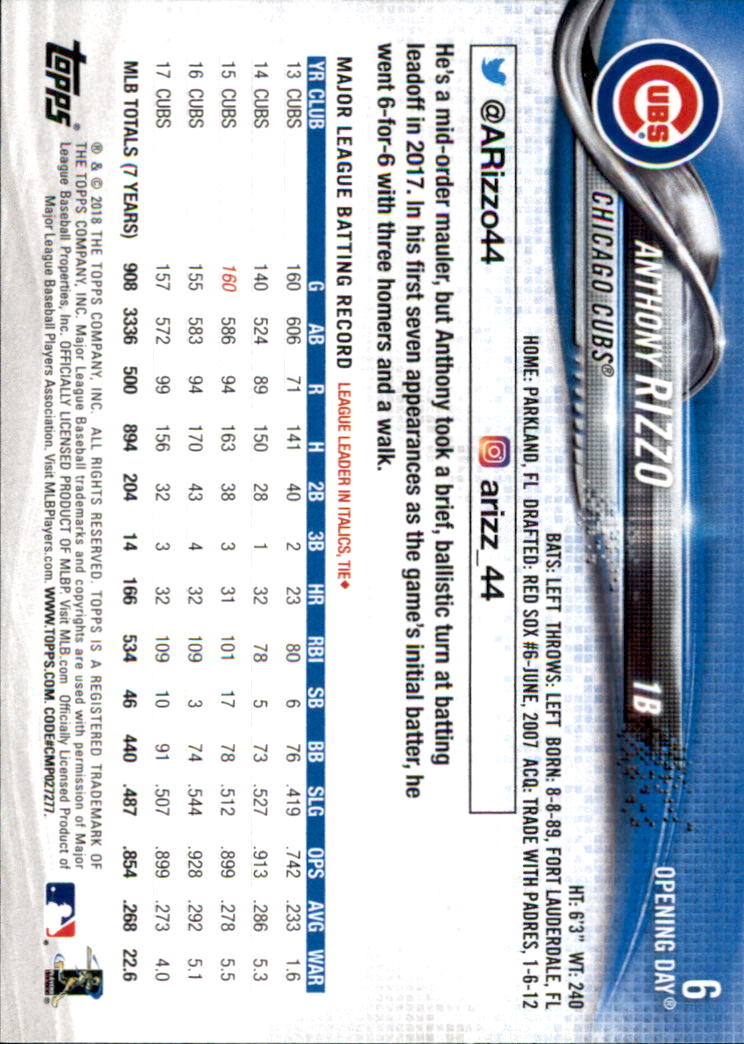 A2733- 2018 Topps Opening Day BB #s 1-200 +Inserts -You Pick- 15+ FREE US SHIP - Picture 7 of 389