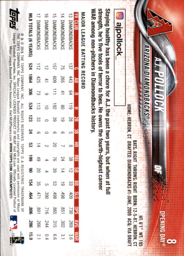 A2733- 2018 Topps Opening Day BB #s 1-200 +Inserts -You Pick- 15+ FREE US SHIP - Picture 11 of 389
