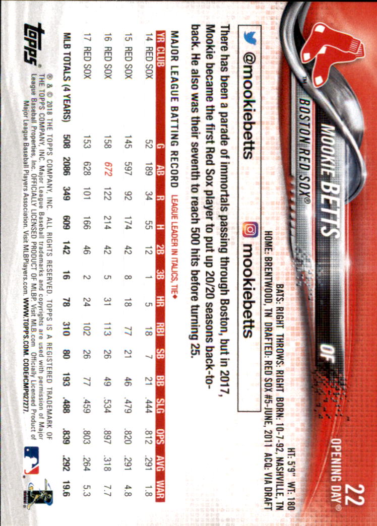 A2733- 2018 Topps Opening Day BB #s 1-200 +Inserts -You Pick- 15+ FREE US SHIP - Picture 37 of 389