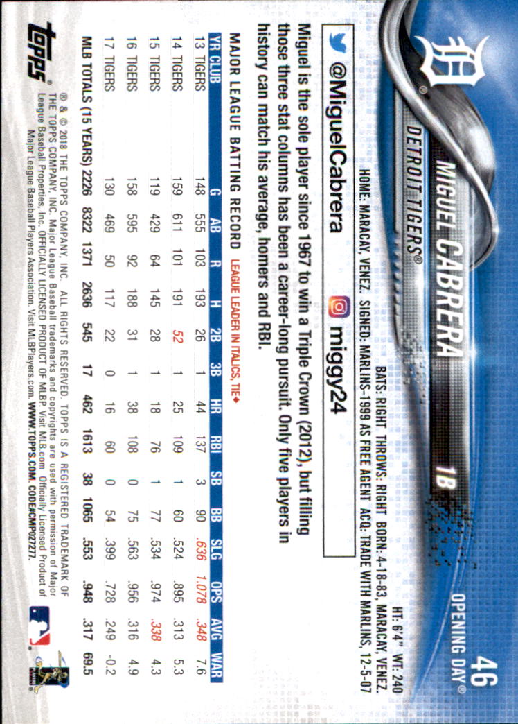 A2733- 2018 Topps Opening Day BB #s 1-200 +Inserts -You Pick- 15+ FREE US SHIP - Picture 83 of 389