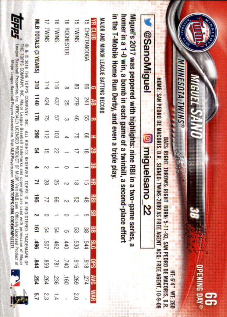 A2733- 2018 Topps Opening Day BB #s 1-200 +Inserts -You Pick- 15+ FREE US SHIP - Picture 121 of 389