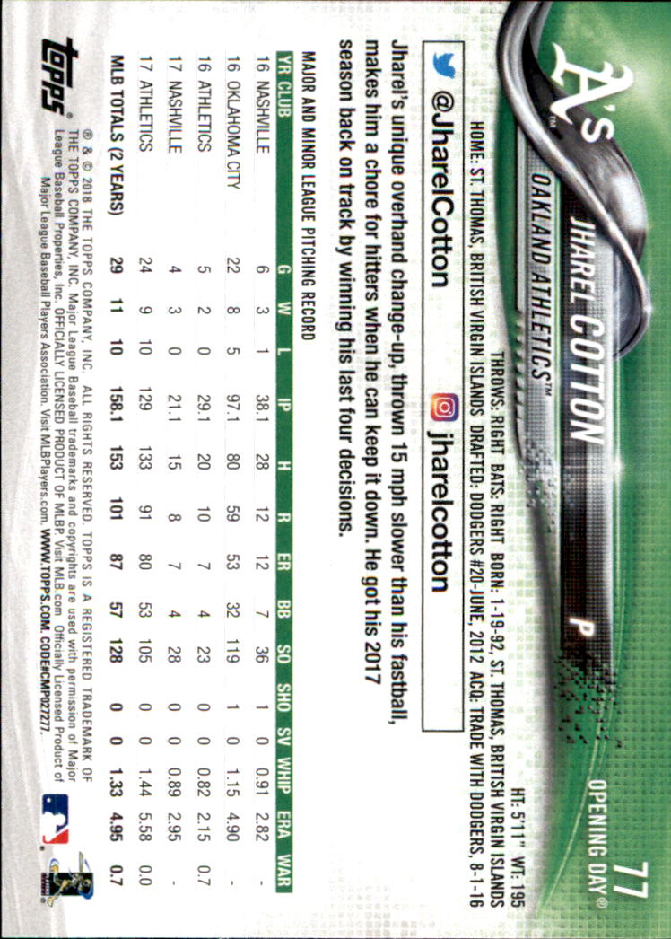 A2733- 2018 Topps Opening Day BB #s 1-200 +Inserts -You Pick- 15+ FREE US SHIP - Picture 141 of 389
