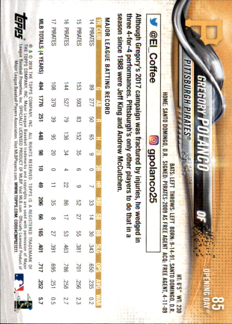 A2733- 2018 Topps Opening Day BB #s 1-200 +Inserts -You Pick- 15+ FREE US SHIP - Picture 157 of 389