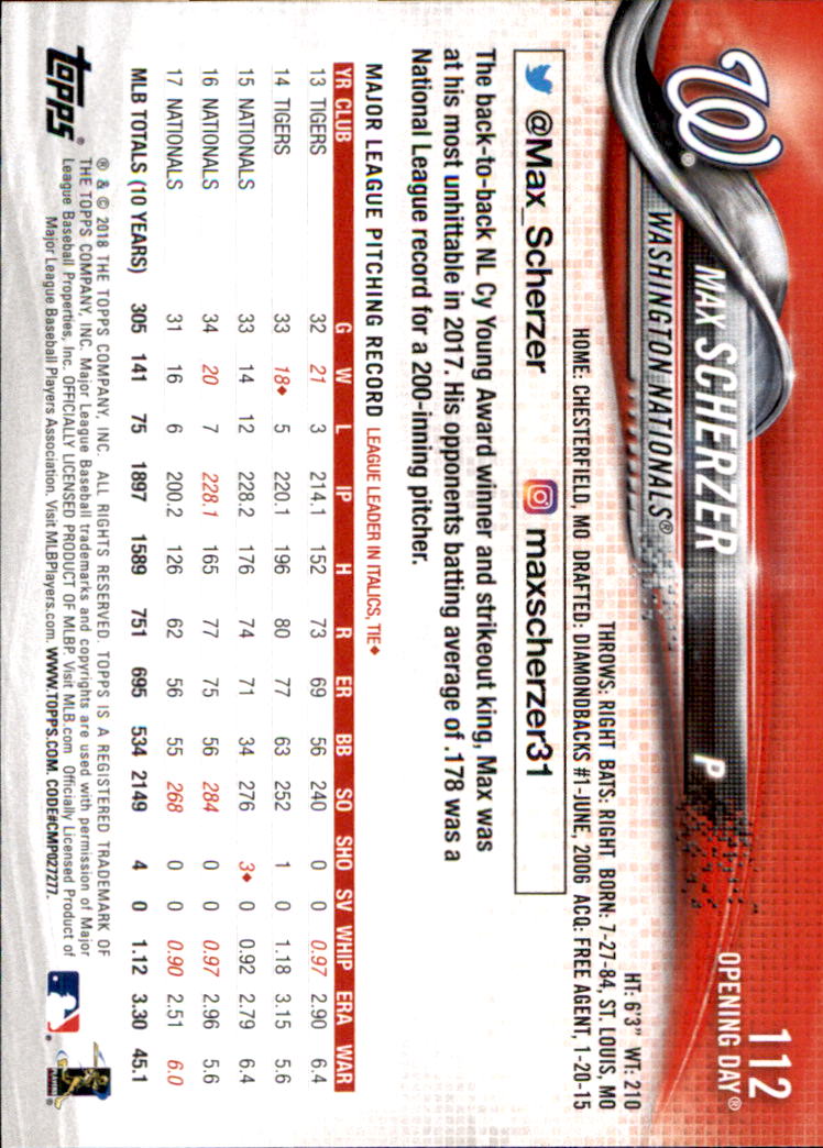 A2733- 2018 Topps Opening Day BB #s 1-200 +Inserts -You Pick- 15+ FREE US SHIP - Picture 207 of 389