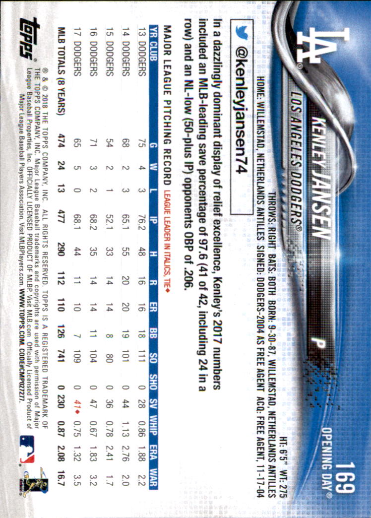 A2733- 2018 Topps Opening Day BB #s 1-200 +Inserts -You Pick- 15+ FREE US SHIP - Picture 299 of 389