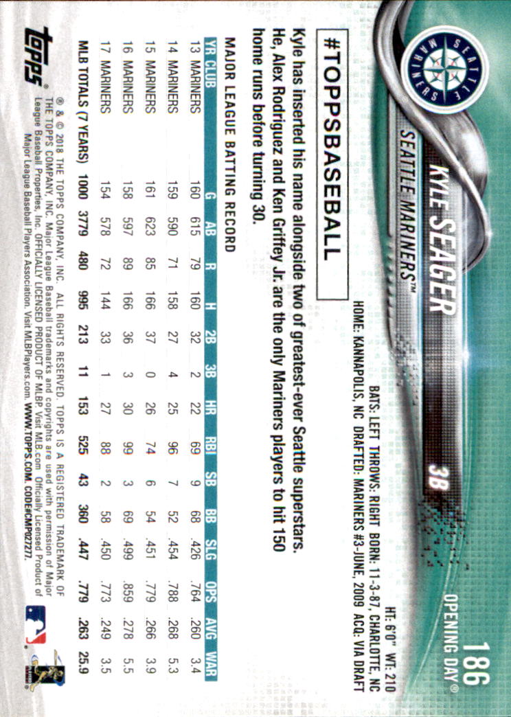 A2733- 2018 Topps Opening Day BB #s 1-200 +Inserts -You Pick- 15+ FREE US SHIP - Picture 333 of 389