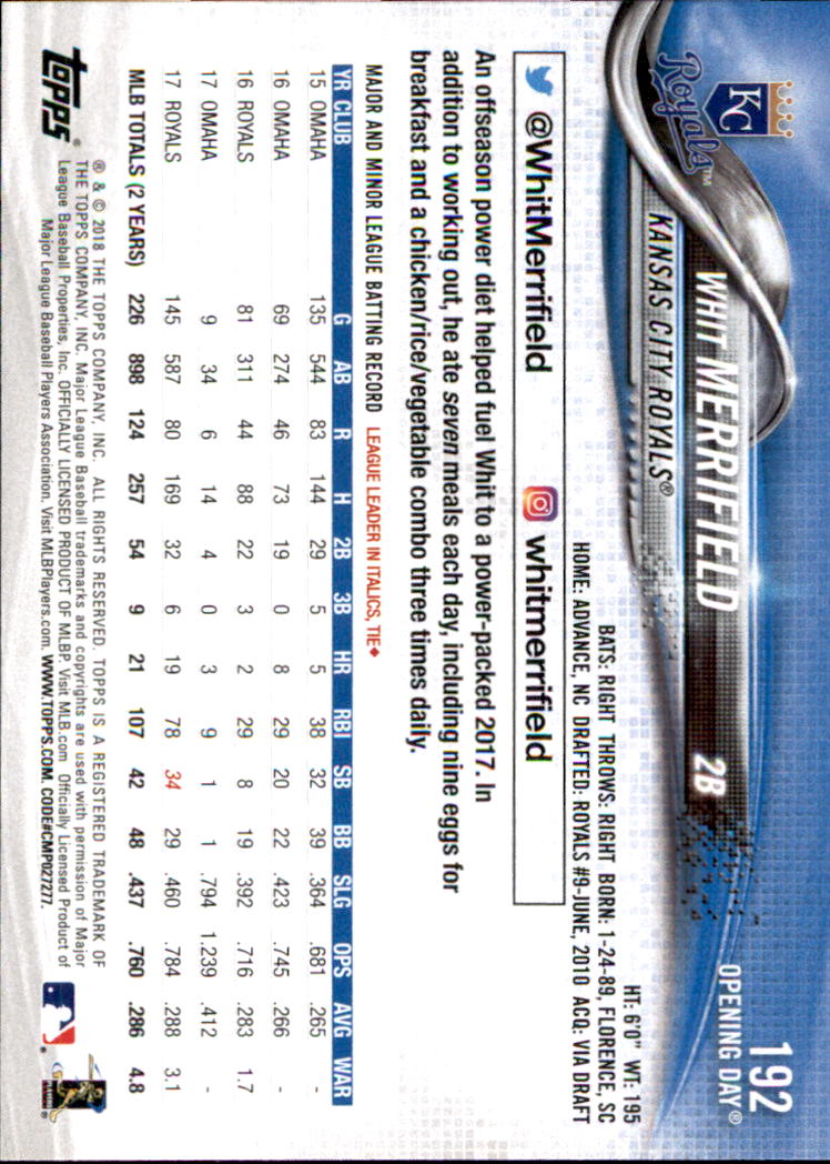 A2733- 2018 Topps Opening Day BB #s 1-200 +Inserts -You Pick- 15+ FREE US SHIP - Picture 345 of 389