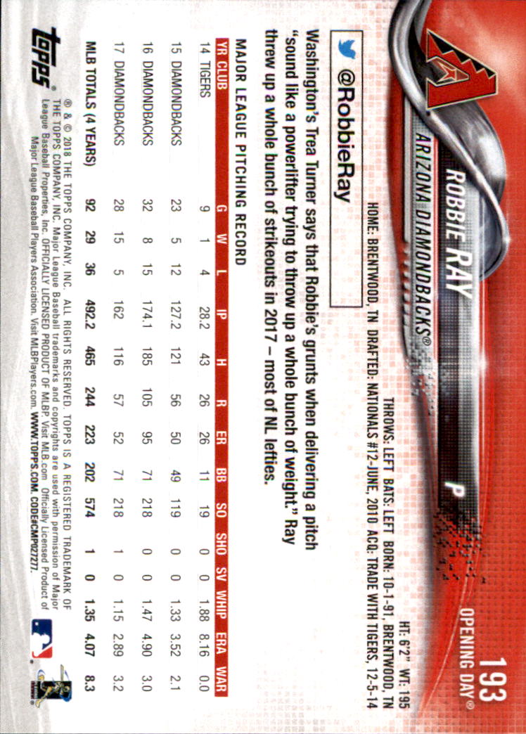 A2733- 2018 Topps Opening Day BB #s 1-200 +Inserts -You Pick- 15+ FREE US SHIP - Picture 347 of 389