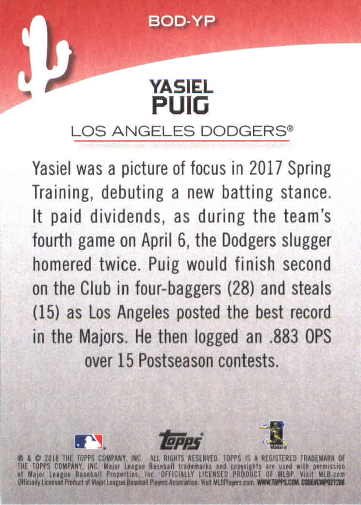 2018 Topps Opening Day Baseball Card Pick (Inserts)