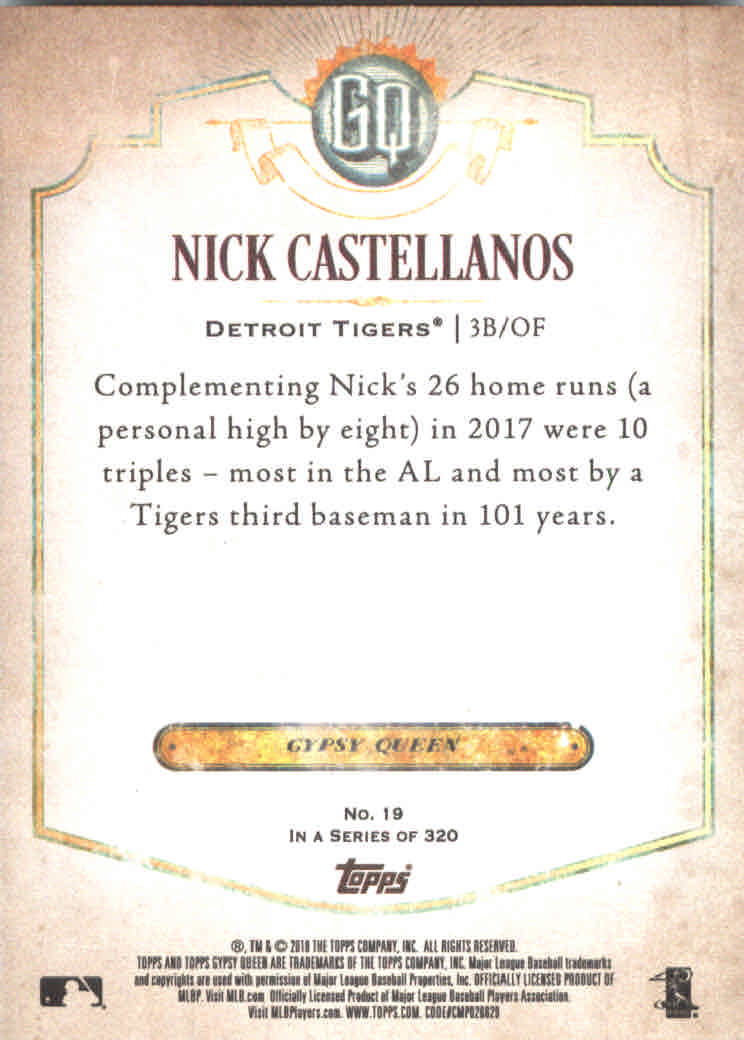 2018 Topps Gypsy Queen Baseball (Pick Card From List) C136 03-25 - Picture 23 of 303