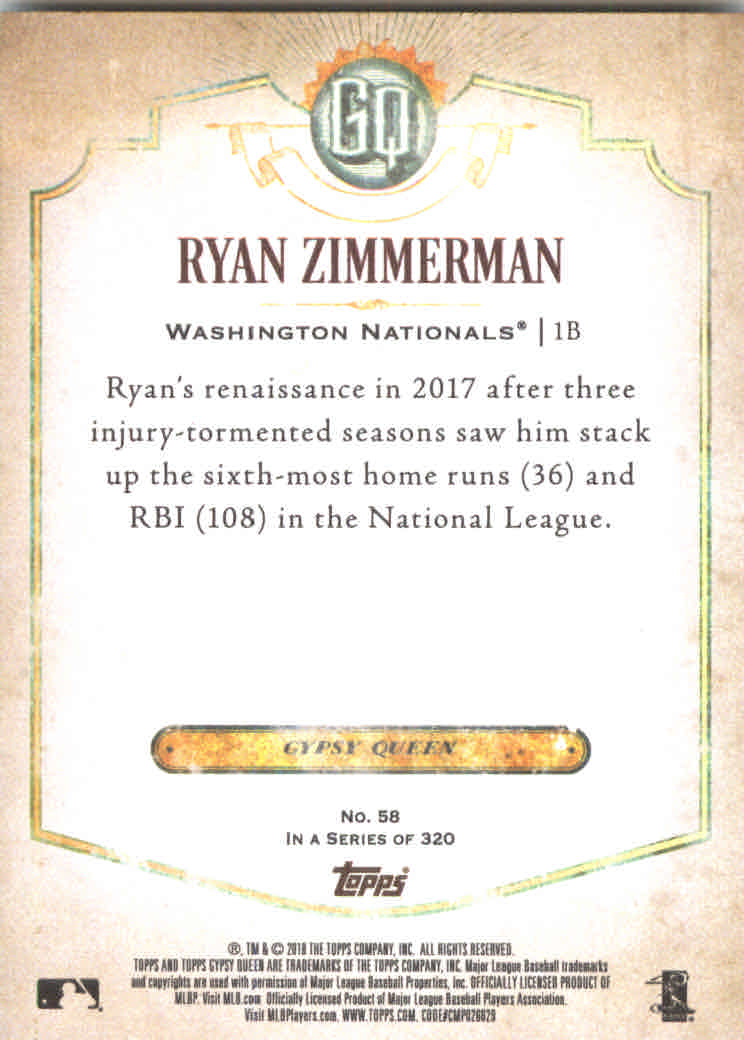 2018 Topps Gypsy Queen Baseball (Pick Card From List) C136 03-25 - Picture 51 of 303