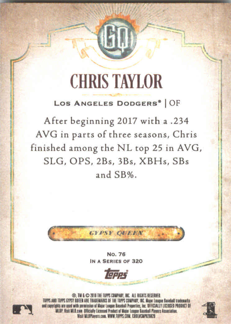 2018 Topps Gypsy Queen Baseball (Pick Card From List) C136 03-25 - Picture 77 of 303